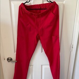Red Women's Scrub Pants